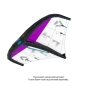 Preview: Produktbild Duotone Float 2025 Wing undyed purple Ansicht schräg Unterseite