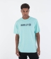 Preview: Produktbild Hurley The Box SS T-Shirt Hellblau Tropical Mist Ansicht getragen vorne