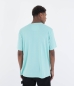 Preview: Produktbild Hurley The Box SS T-Shirt Hellblau Tropical Mist Ansicht getragen Rückseite