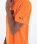 Preview: Produktbild Hurley Hawaii SS Tee T-Shirt Totally Orange Ansicht getragen Deteilaufnahme linker Ärmel