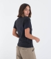 Preview: Produktbild Hurley Organic Script Only Tee T-Shirt Black Damen Ansicht getragen Rückseite schräg