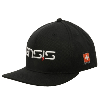 Produktbild Ensis Cap Logo Snapback Schwarz Ansicht Schräg Vorne