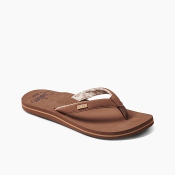 Produktbild Reef Damen Cushion Sands Espresso Ansicht rechter Schuh schräg vorne