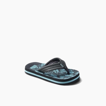 Produktbild Reef Kids Ahi Aquifer Palm Ansicht rechter Schuh schräg vorne