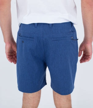 Produktbild Hurley Phantom Heather Walkshort Obsidian Blau Boardshort Ansicht hinten getragen