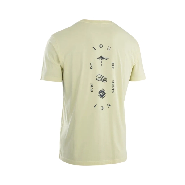 Produktbild ION Shirt Vibes SS Men Dirty-Sand Gelb Ansicht Rückseite