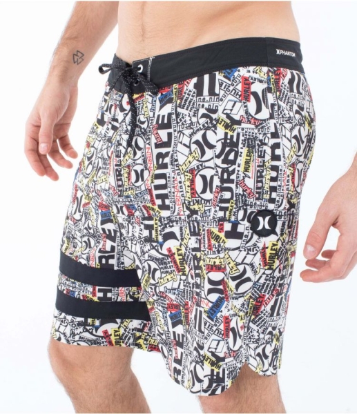 Produktbild Hurley Phantom Eco S1 Block Party 18 Boardshort Ansicht schräg vorne
