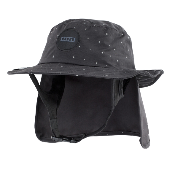 Produktbild ION Water Cap Beach Hat Schwarz Ansicht schräg vorne