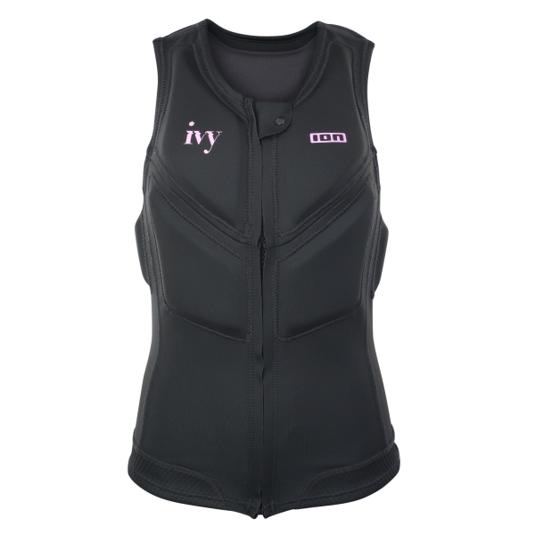 Produktbild ION Prallschutzweste Vest Ivy FZ Women Schwarz 2022 Ansicht vorne