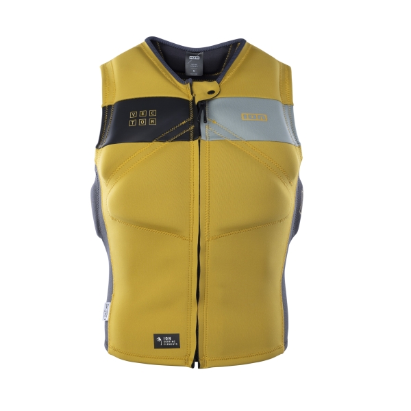 Produktbild ION Prallschutzweste Vector Vest Fzip Dark Amber/Gelb Ansicht vorne