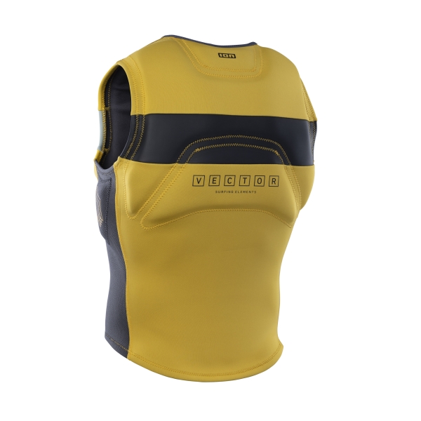 Produktbild ION Prallschutzweste Vector Vest Fzip Dark Amber/Gelb Ansicht schräg hinten