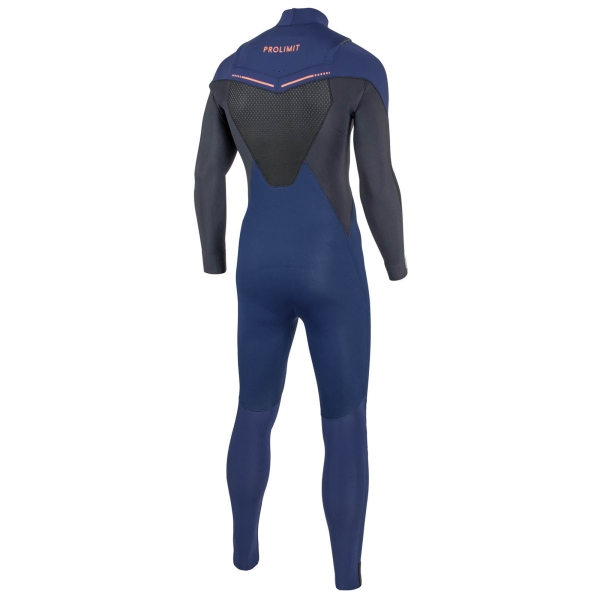 Produktbild ProLimit Neoprenanzug Herren Fusion Steamer 4/3 FreeZip Navy Ansicht schräg hinten