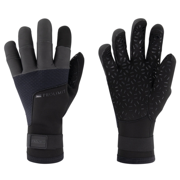 Produktbild ProLimit Neoprenhandschuh Gloves Curved Finger Utility 3.0 Winter schwarz Übersicht Vorderseite und Rückseite