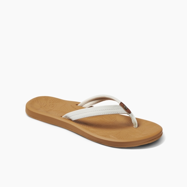 Produktbild Reef Damen Tides white Ansicht rechter Schuh schräg vorne