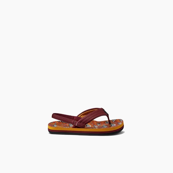 Produktbild Reef Little Ahi Red Dino Ansicht rechter Schuh Außenseite