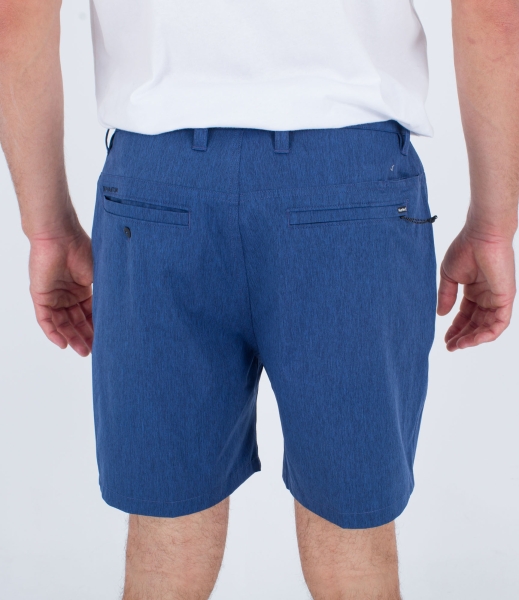 Produktbild Hurley Phantom Heather Walkshort Obsidian Blau Boardshort Ansicht hinten getragen