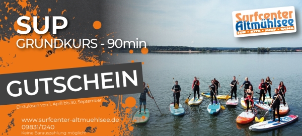 SUP-Einsteigerkurs - Gutschein