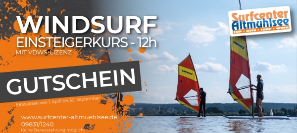 Windsurfkurs mit VDWS-Lizenz - Gutschein