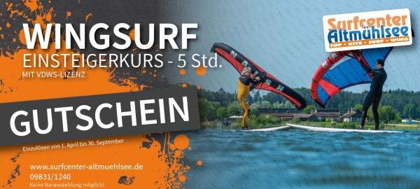Wingsurfkurs mit VDWS-Lizenz - Gutschein