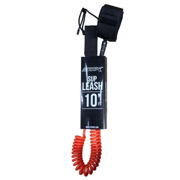 STX Leash 'Coiled Leash 10 ft. Orange '